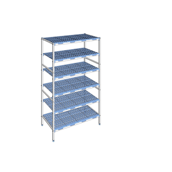 RAYONNAGE CLAYETTES POLY LIGNE 6N L1292XP560XH205