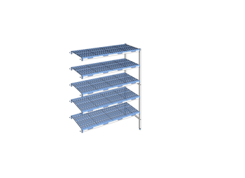 RAYONNAGE CLAYETTES POLY ANGLE 5N L1453XP500XH175