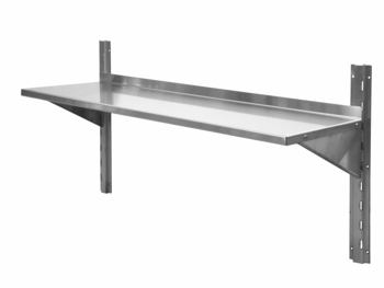 ETAGERE MURALE PLEINE INOX,