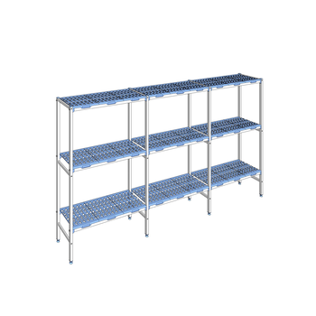 RAYONNAGE CLAYETTES POLY LIGNE 3N L3172XP400XH175