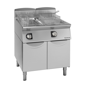FRITEUSE GAZ, COMMANDES ÉLECTROMÉCANIQUES, 2X17 L