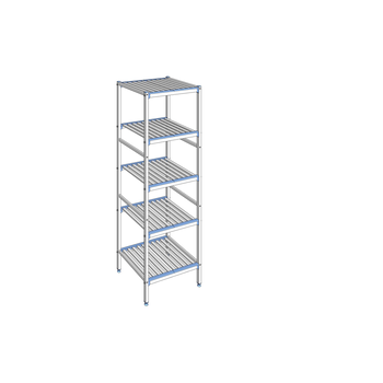 RAYONNAGE CLAYETTES ALU LIGNE 5N L 690XP560XH2050