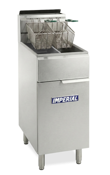 FRITEUSE GAZ SUR COFFRE 2X14 LITRES (TUBULAIRE)