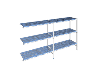 RAYONNAGE CLAYETTES POLY ANGLE 3N L3195XP500XH175