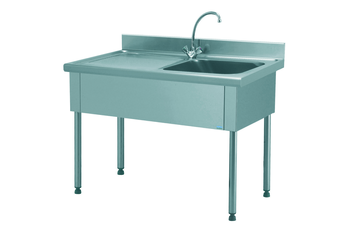 PLONGE EMBOUTIE 1 BAC 700X1400 EG GAU AVEC ROBINET