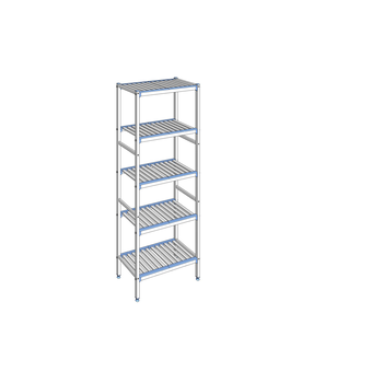 RAYONNAGE CLAYETTES ALU LIGNE 5N L 790XP400XH2050