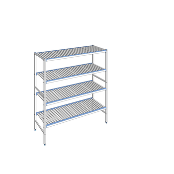 RAYONNAGE CLAYETTES ALU LIGNE 4N L1694XP500XH1750