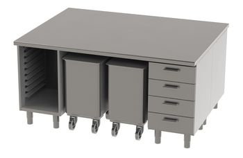 ENSEMBLE 1800X1350 REF. 180AB AVEC DESSUS INOX