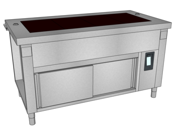 MEUBLE VITRO EMB TULIPEE L.1600 4GN1/1 RESERVE O3