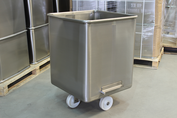 BAC EUROPE PLEIN, INOX 304, EP. PAROIS 2 MM, FOND