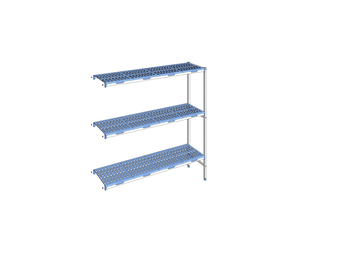 RAYONNAGE CLAYETTES POLY ANGLE 3N L1755XP400XH175