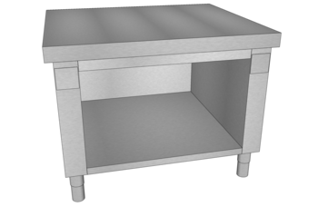 MEUBLE NEUTRE PLANCHER L.950 DESSUS LISSE B3