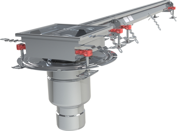 CANIVEAU MODUL 20 - L1500 - HAUT70/75 - INOX 304