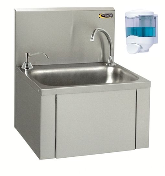 LAVE-MAINS 460X380X524 COMMANDE FEMORALE AVEC DIST