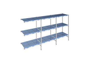 RAYONNAGE CLAYETTES POLY ANGLE 3N L3331XP500XH175