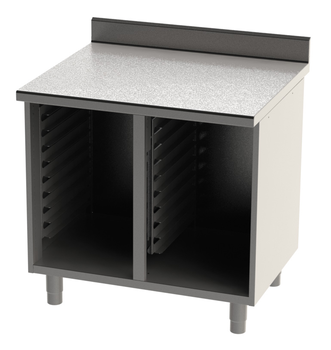 ENSEMBLE 900X750 REF. 90D AVEC DESSUS INOX A DOSSE