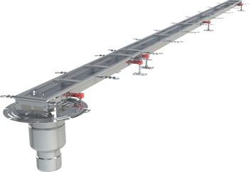 CANIVEAU MODUL 125 - L4000 - HAUT50/65 - INOX 304