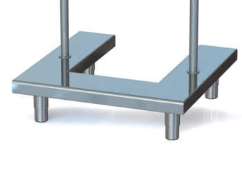 SOUBASSEMENT 430 MM EN U