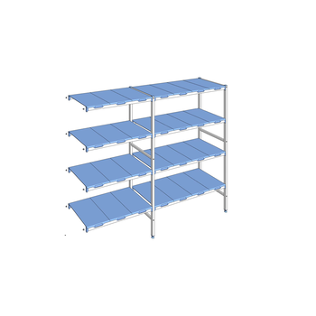 RAYONNAGE CLAYETTES POLY ANGLE 4N L2191XP500XH1750