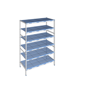 RAYONNAGE CLAYETTES POLY LIGNE 6N L1494XP560XH205