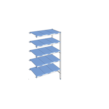 RAYONNAGE CLAYETTES POLY ANGLE 5N L1051XP500XH1750