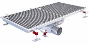 CANIVEAU EPUR INOX COMPLET H-FIRST / A BARREAUX