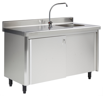 MEUBLE DU CHEF BORDS RAYONNES 1600X700 EP 60 MM, 1