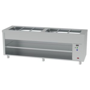SELF-SERVICE BAIN MARIE 6 BACS RESERVE NEUTRE OUV
