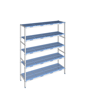 RAYONNAGE CLAYETTES POLY LIGNE 5N L1796XP400XH205