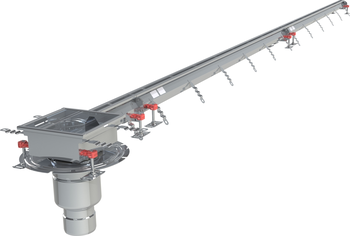 CANIVEAU MODUL 20 - L4500 - HAUT70/90 - INOX 304