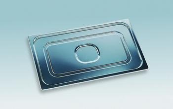 COUV.INOX GN 1/1 SANS POIGNEE