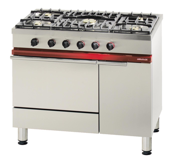 FOURNEAU 1000 5 FEUX + FOUR GAZ + ARMOIRE NEUTRE