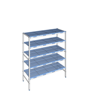 RAYONNAGE CLAYETTES POLY LIGNE 5N L1594XP500XH175