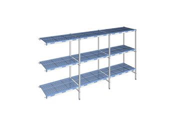 RAYONNAGE CLAYETTES POLY ANGLE 3N L3431XP500XH175