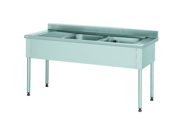 PLONGE EMBOUTIE 700X1600 2 BACS+1 EG A GAU