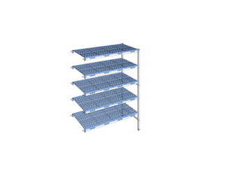 RAYONNAGE CLAYETTES POLY ANGLE 5N L1353XP560XH175