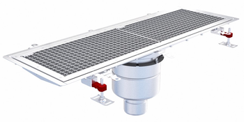 CANIVEAU EPUR INOX COMPLET SOL SOUPLE /CAILLEBOTIS