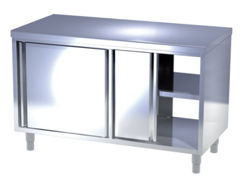 MEUBLE BAS NEUTRE TRAVERSANT AVEC DESSUS CENT.