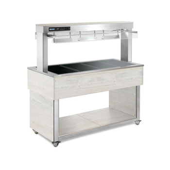 DESSERTE BAIN-MARIE AIR 6GN1/1 HEMLOCK
