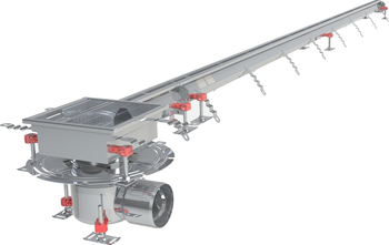 CANIVEAU MODUL 20 - L3500 - HAUT70/80 - INOX 304