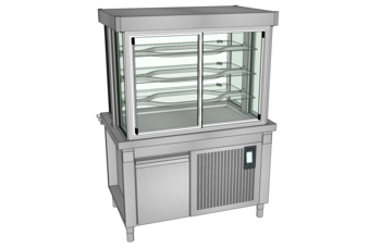 MEUBLE HO VITRINE 3N L.1350 RES 1GN1/1 SANS GPE O3