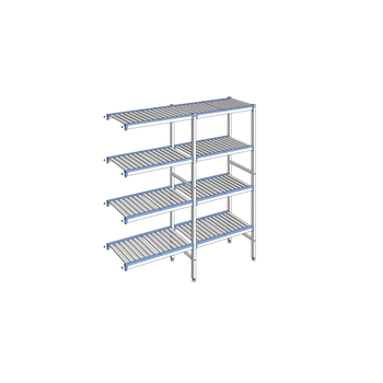 RAYONNAGE CLAYETTES ALU ANGLE 4N L1687XP400XH1750