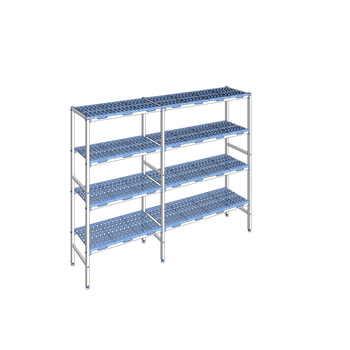 RAYONNAGE CLAYETTES POLY LIGNE 4N L2334XP400XH175