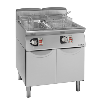 FRITEUSE GAZ, COMMANDES ÉLECTRONIQUES, 2X17 L
