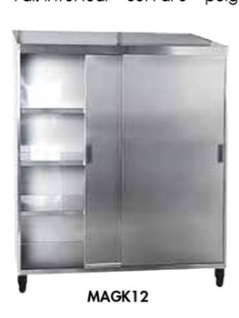 ARMOIRE HAUTE 2 PORTES COULISSANTES 1600X600X1805M