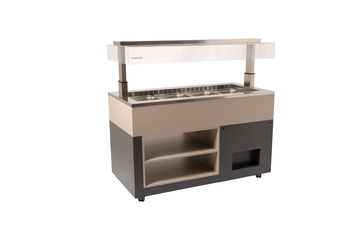 DESSERTE ISOLA6M VENT GN1/1 À ÉTAGÈRE