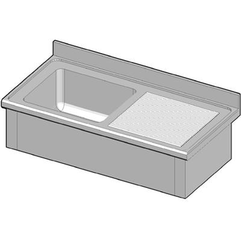 PLONGE SUSPENDUE 1BAC 1400X700 EG DRO SANS ROBINET