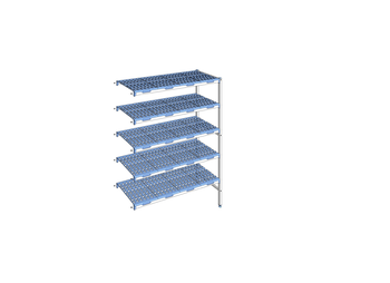 RAYONNAGE CLAYETTES POLY ANGLE 5N L1353XP500XH175