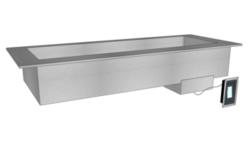 BAIN-MARIE A EAU DESSUS LISSE 5GN1/1 1910 IDECO3