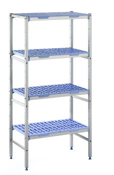 RAYONNAGE CLAYETTES POLY LIGNE 4N L 890XP400XH175